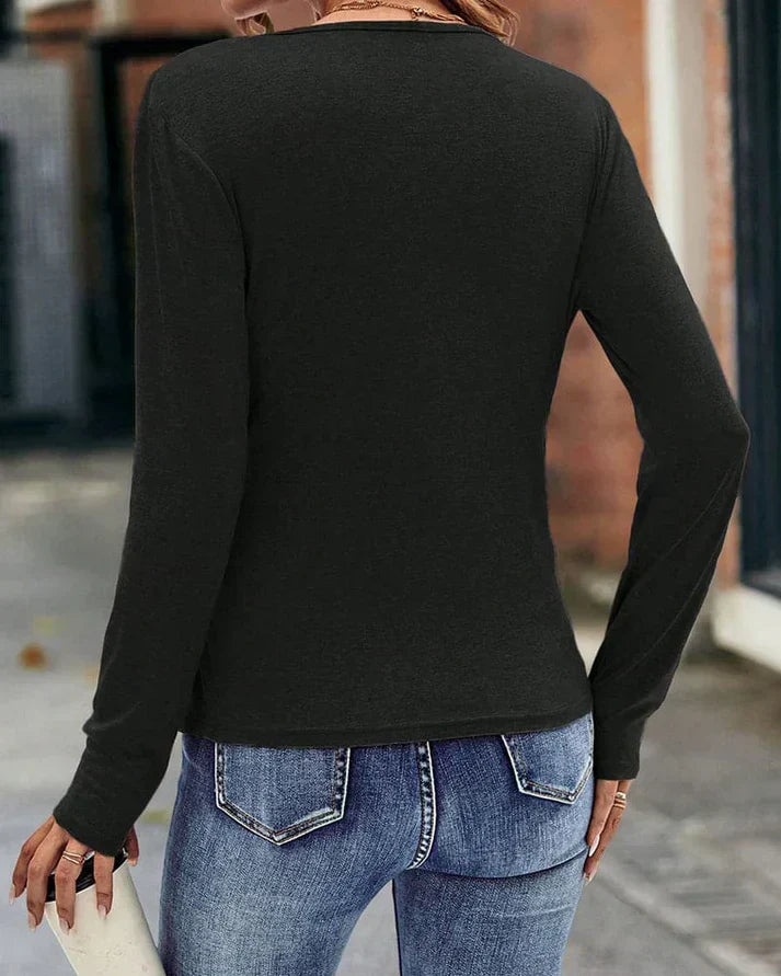 Eenvoudige en stijlvolle winterblouse