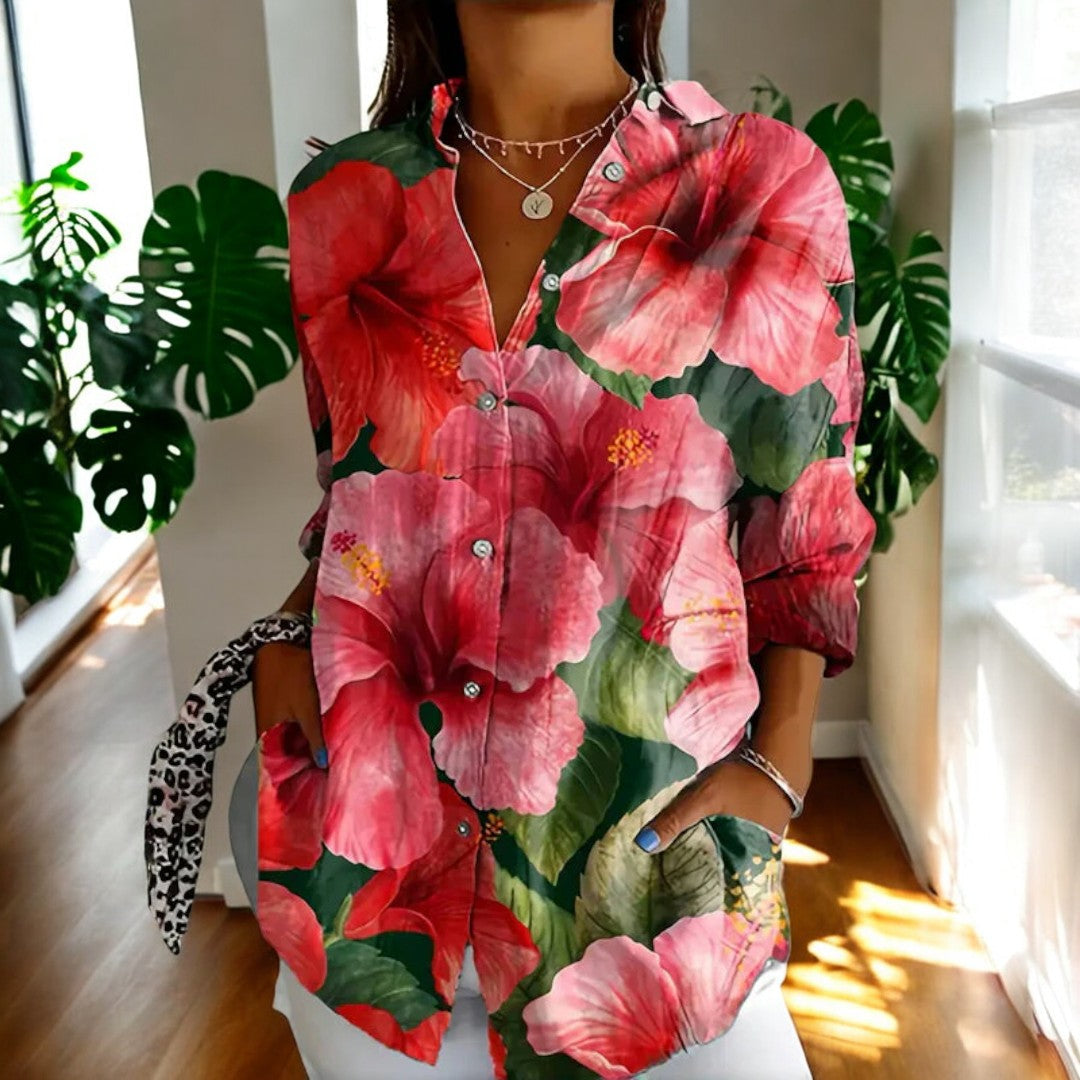 LD | Elegante & gebloemde blouse