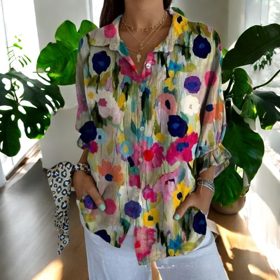 LD | Elegante & gebloemde blouse