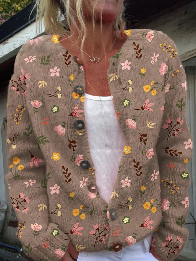 LD | Vest met bloemenpatroon