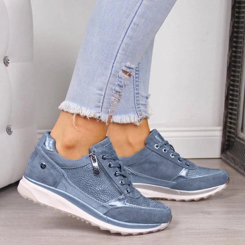 LD | Metallic sneakers met rits
