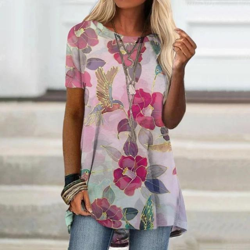 LD | Stijlvolle en gezellige kleurrijke blouse