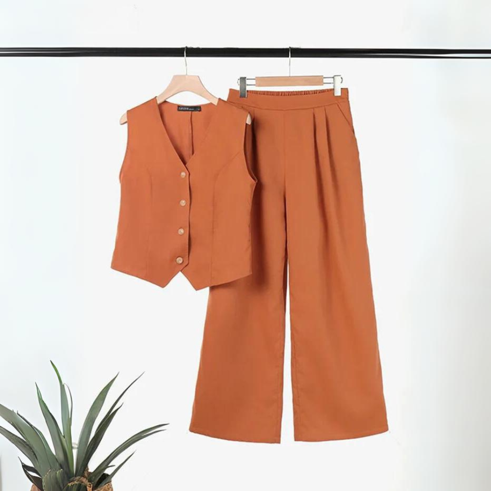 LD | Elegante set voor vrouwen - top en broek