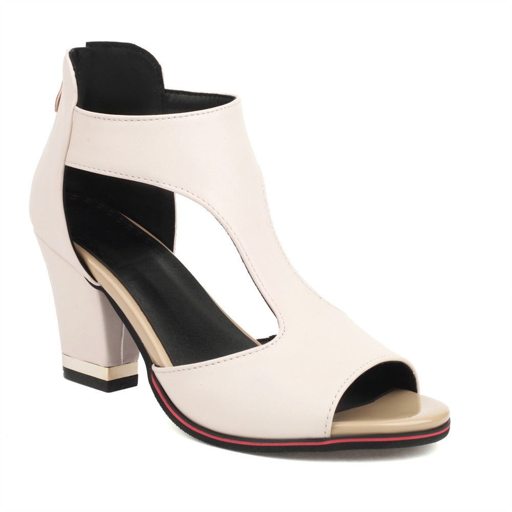 LD | Orthopedische leren sandalen met hak