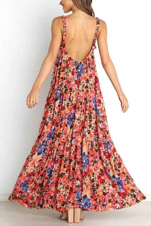 LD | Bloemen maxi jurk