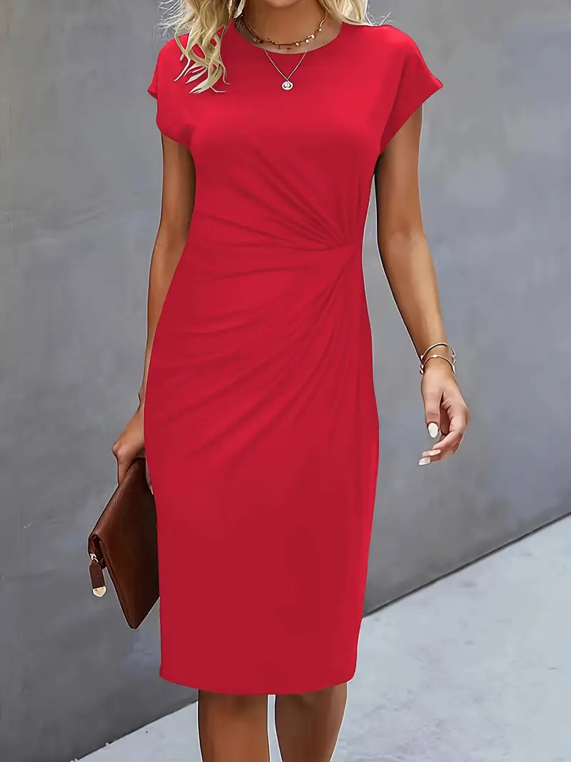 LD | Midi-jurk met strik voor dames