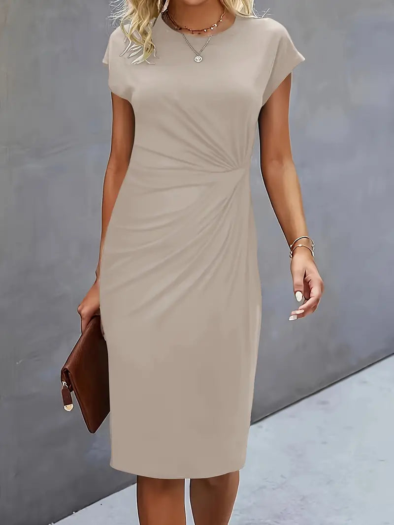 LD | Midi-jurk met strik voor dames