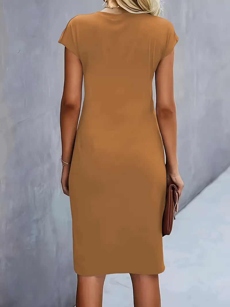 LD | Midi-jurk met strik voor dames