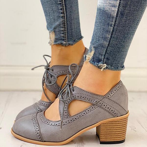 LD | Retro veterschoenen met uitsparing