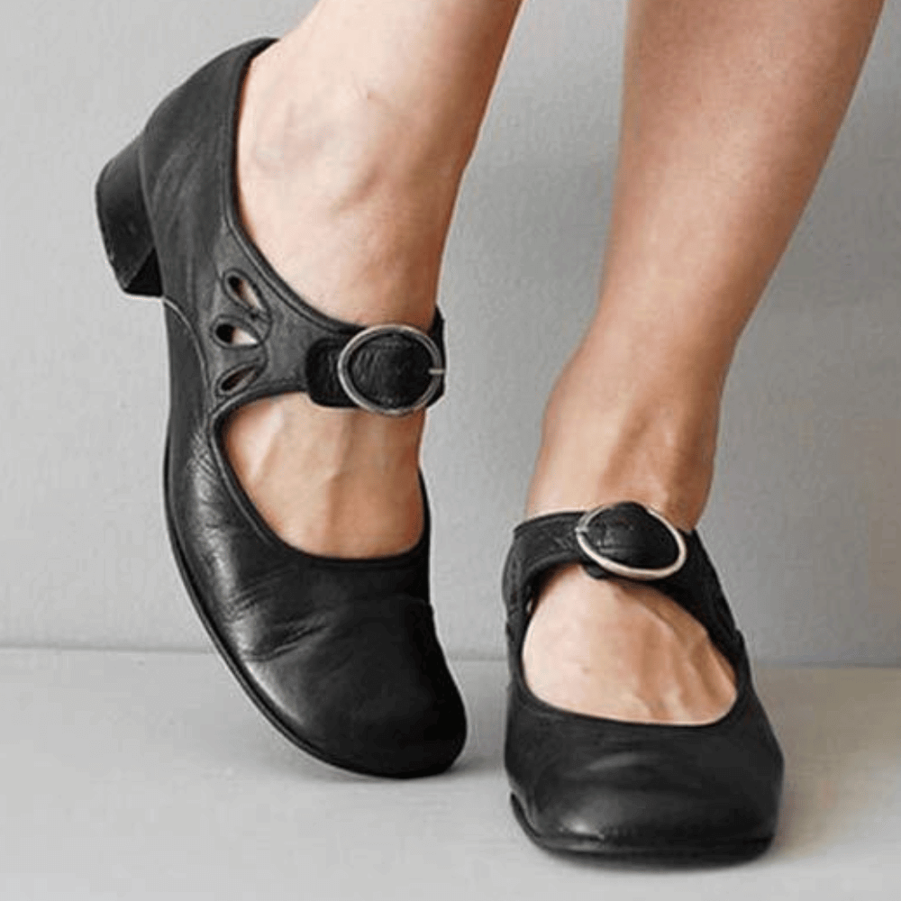 LD | Schoenen met lage hakken en gesp