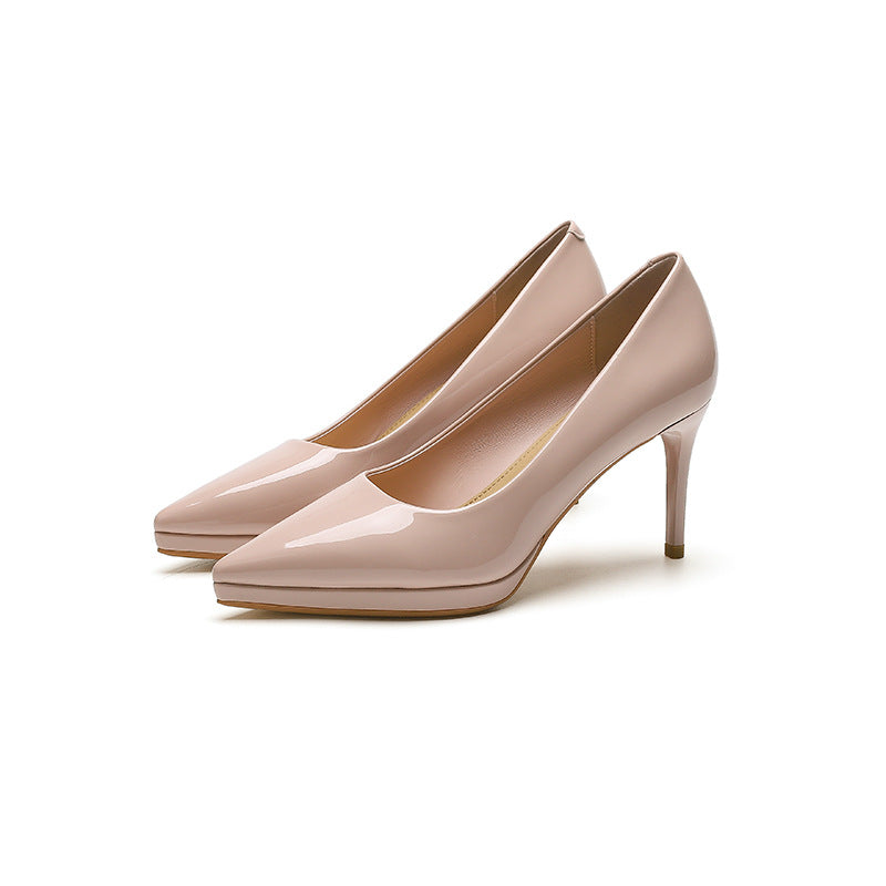 LD | Nude hoge hakken met spitse tenen