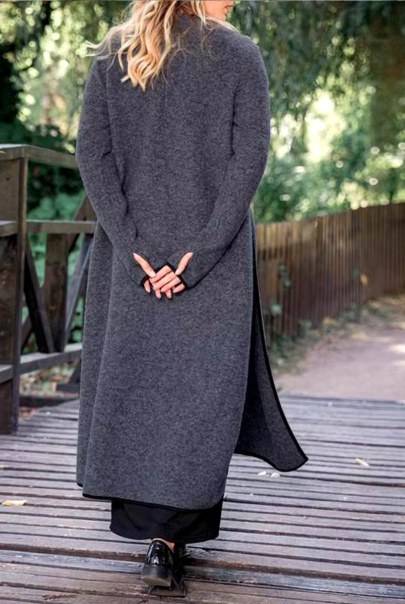 LD | Gezellige maxi jurk in een gelaagde look