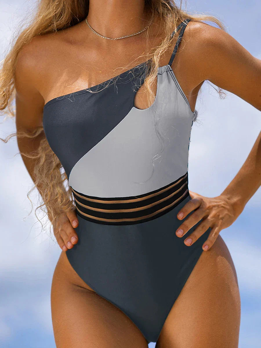 LD | Bikini zwemkleding voor vrouwen stoffen paneel patchwork lichaam