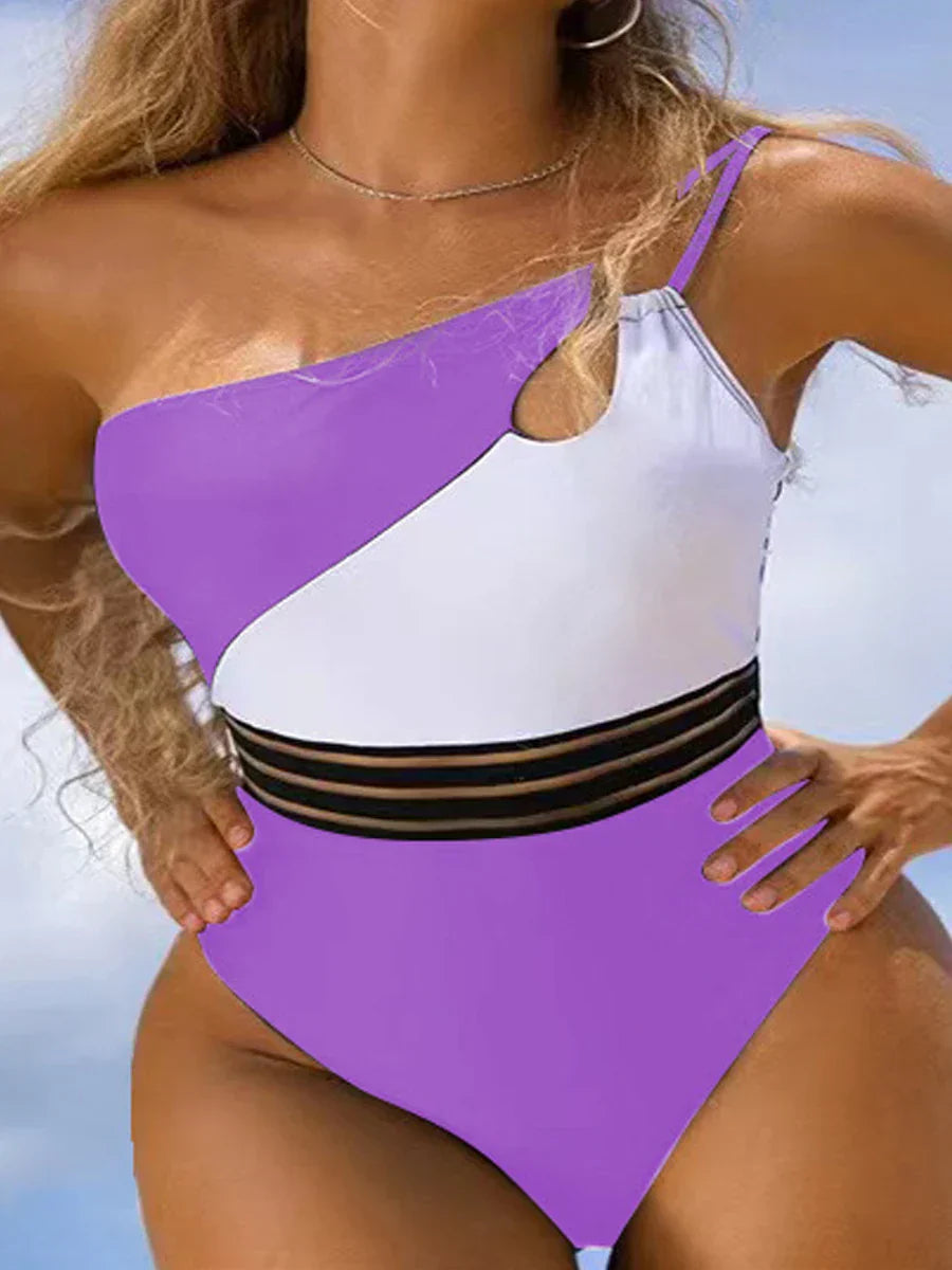LD | Bikini zwemkleding voor vrouwen stoffen paneel patchwork lichaam
