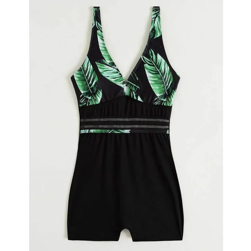 LD Push Up Zwempak Zomer Sexy Eendelig Stuk Print