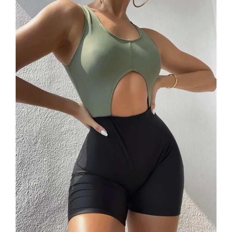 LD Push Up Zwempak Zomer Sexy Eendelig Stuk Print