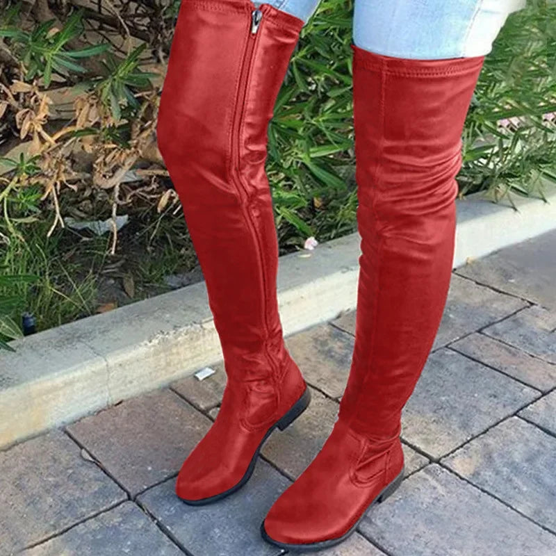 LD | Slim over-the-knee laarzen
