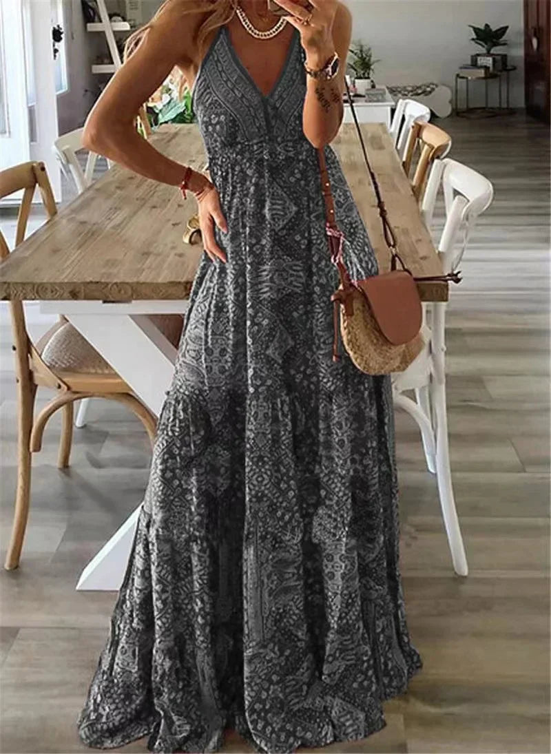 LD | Maxi jurk met boho print
