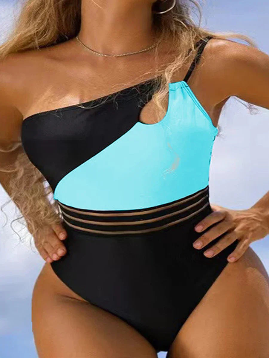 LD | Bikini zwemkleding voor vrouwen stoffen paneel patchwork lichaam
