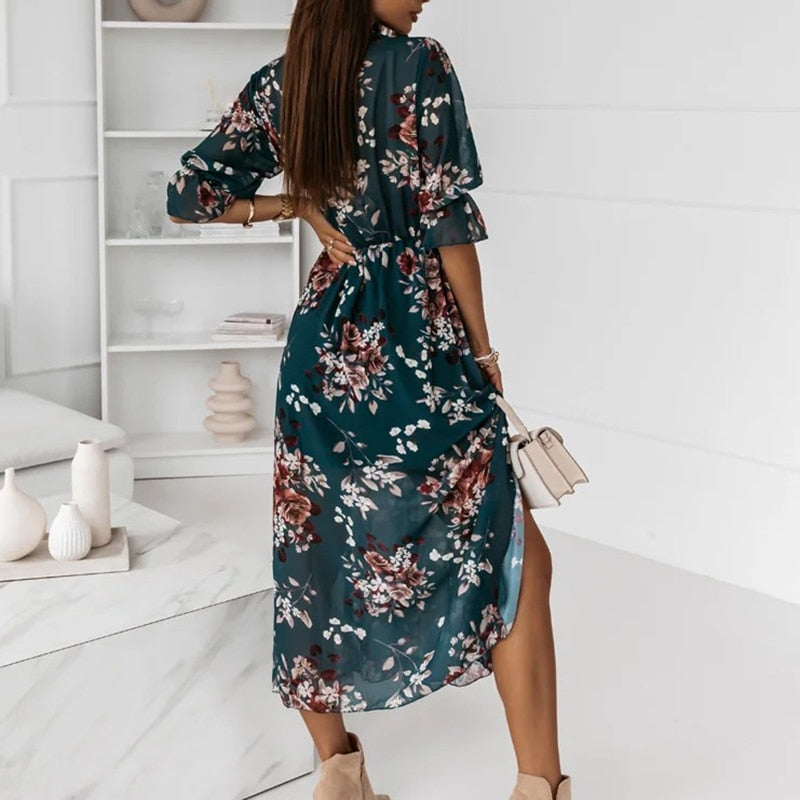 LD | Midi-jurk met split