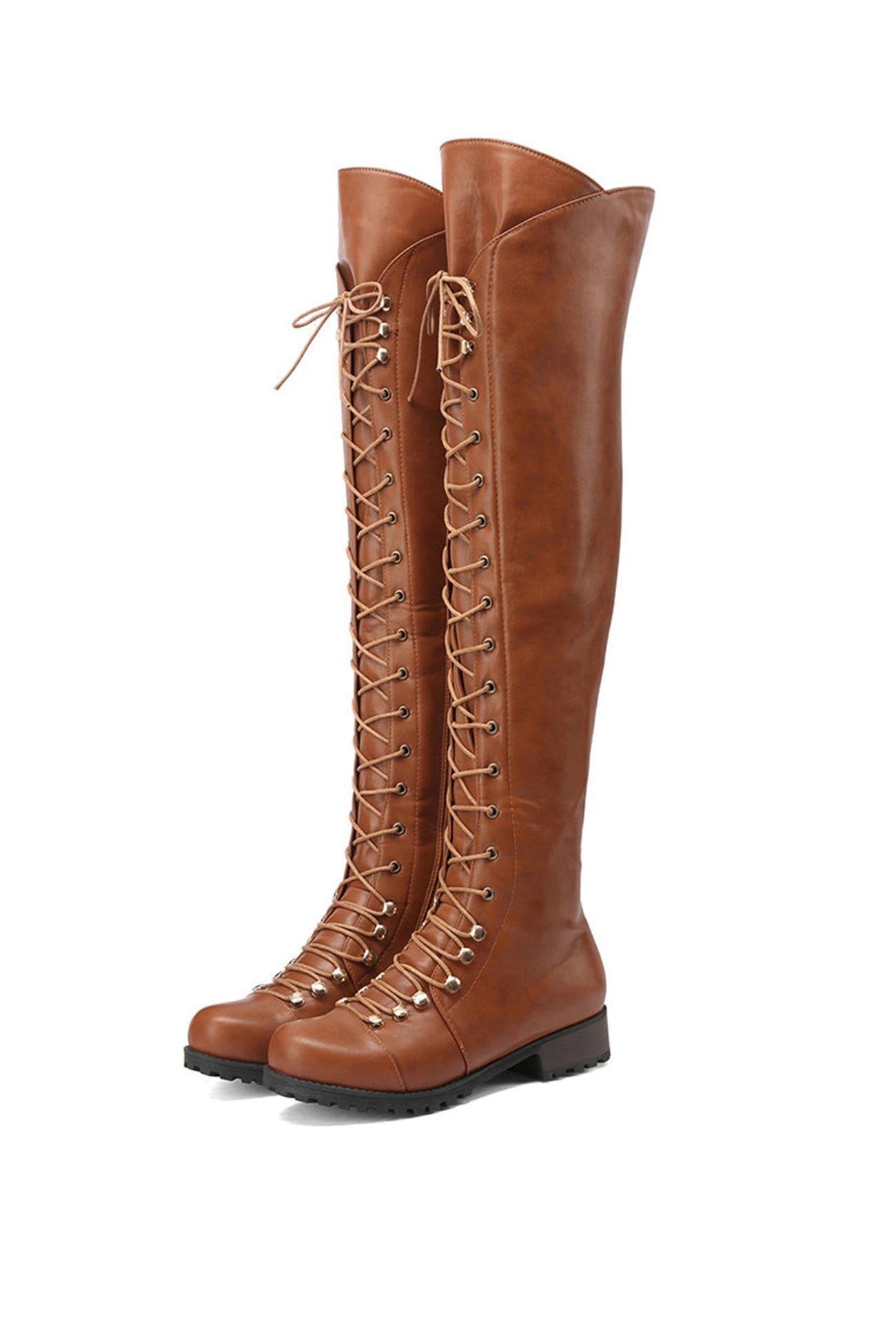 LD | Over-the-knee laarzen met veters