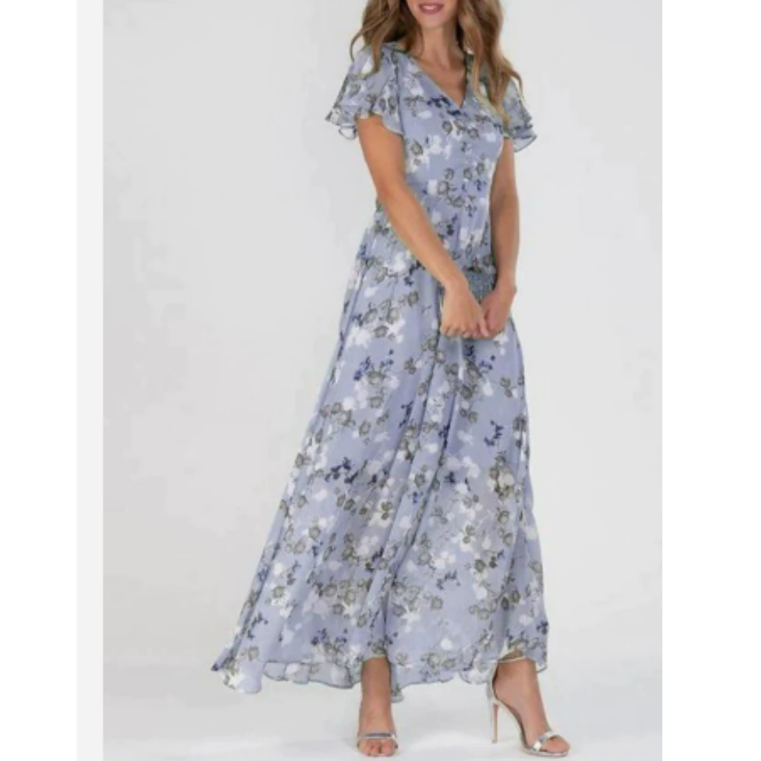 LD | Zomer Formele Bloemen Bruiloft Jurk | Maxi
