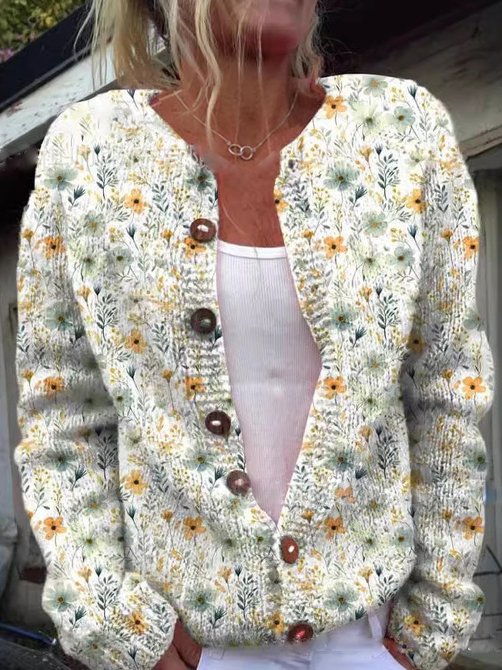 LD | Vest met bloemenpatroon
