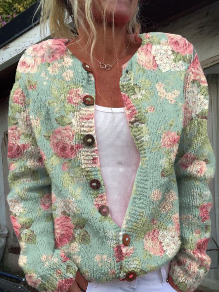 LD | Vest met bloemenpatroon
