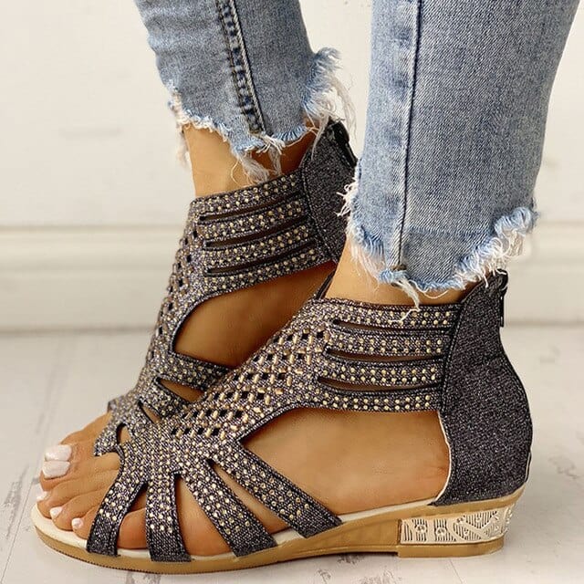 LD | Orthopedische sandalen met lage hak