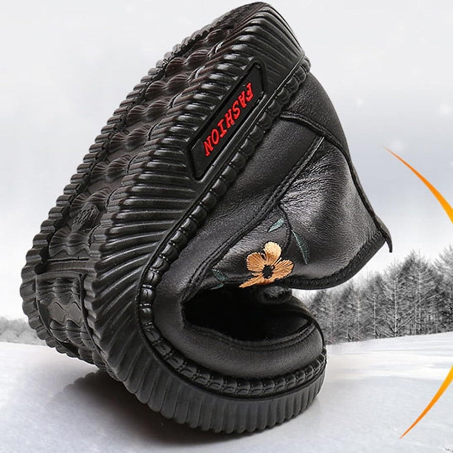 LD | Vrouwen wintersportschoenen gemaakt van dik pluche