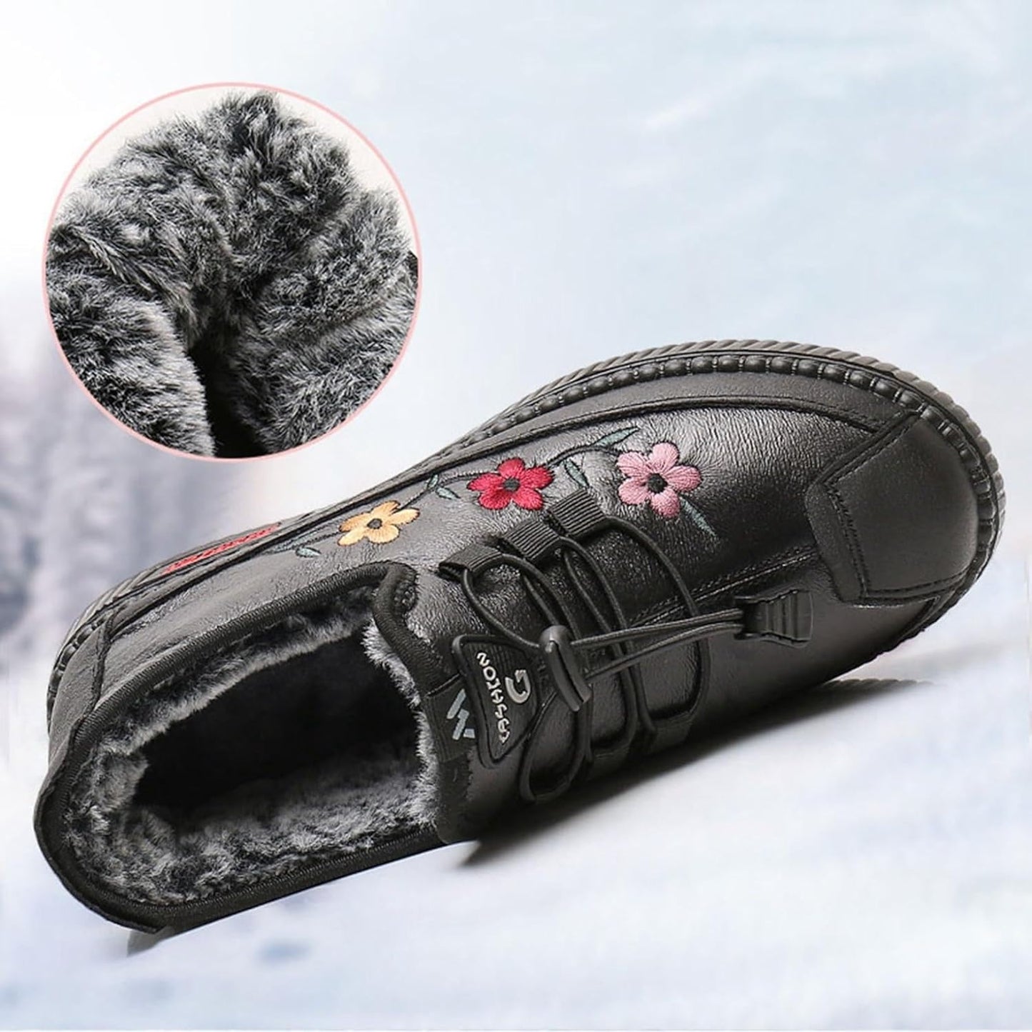 LD | Vrouwen wintersportschoenen gemaakt van dik pluche