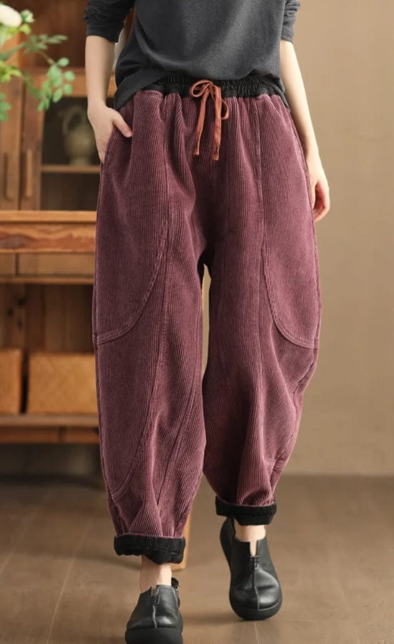 LD | Damesmode corduroy broek
