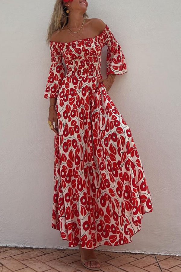 LD | Maxi jurk met bloemenpatroon