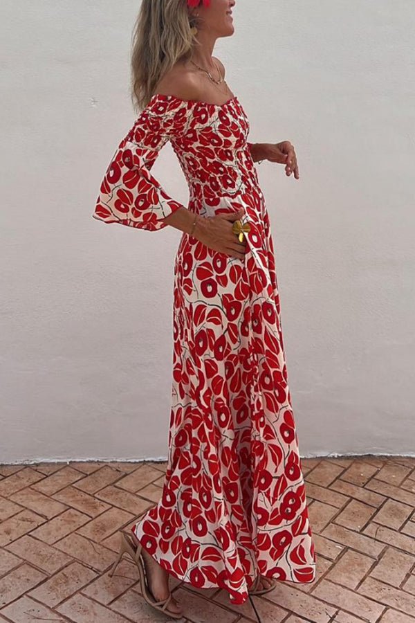 LD | Maxi jurk met bloemenpatroon