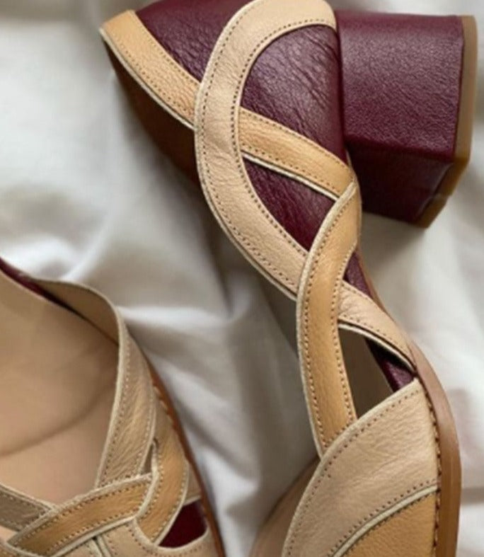 LD | blokhakken in vintage stijl