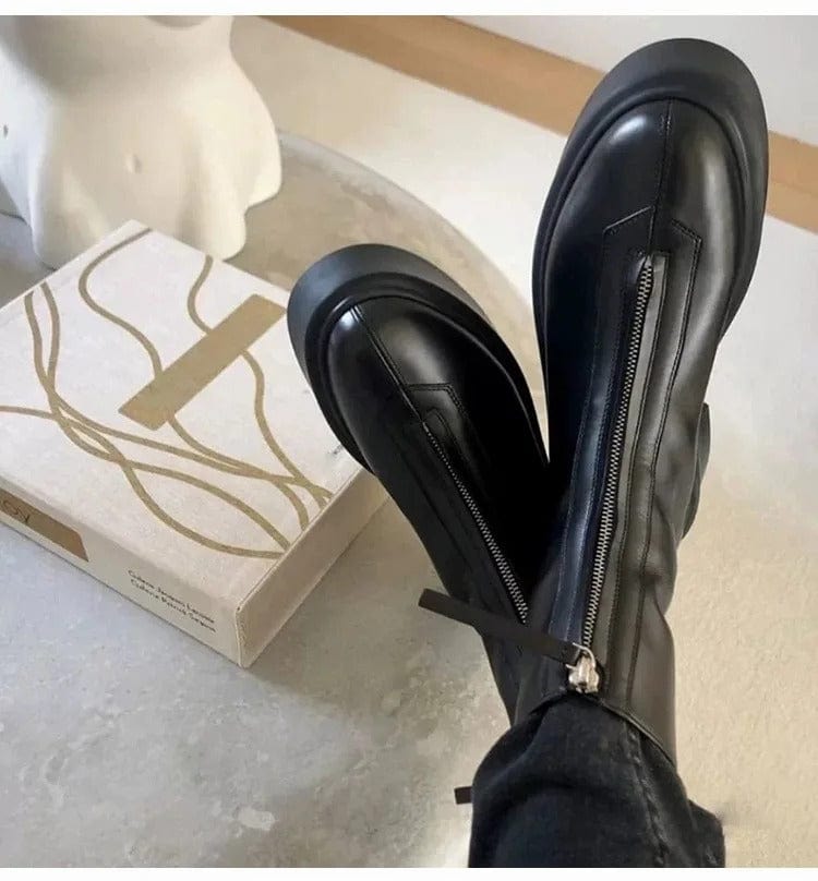 LD | Leren enkellaarsjes