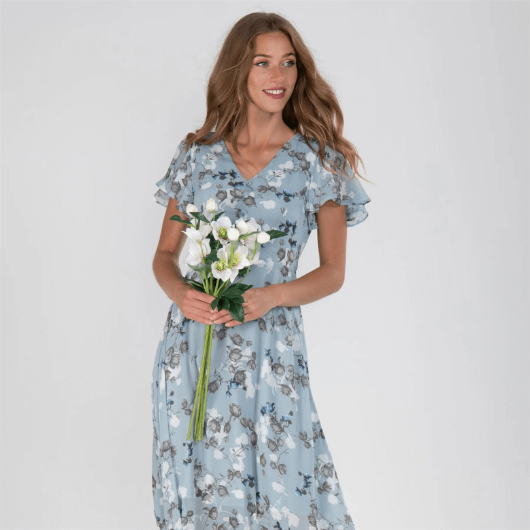 LD | Zomer Formele Bloemen Bruiloft Jurk | Maxi