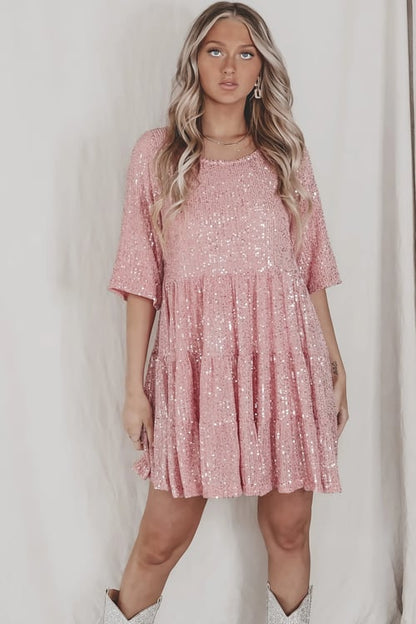 LD | glitter mini jurk