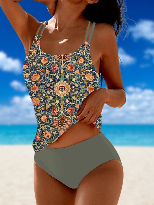 LD | Elegante, kleurrijke zomerzwemmode met print
