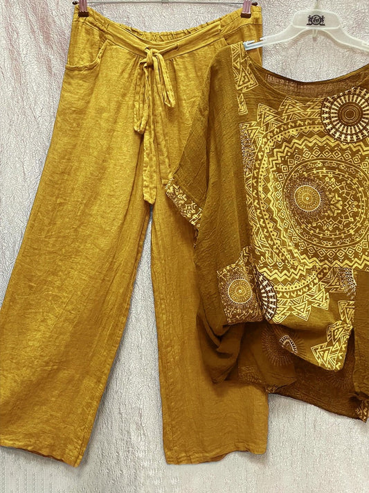 LD | Tweedelige set met losse bohemienprint