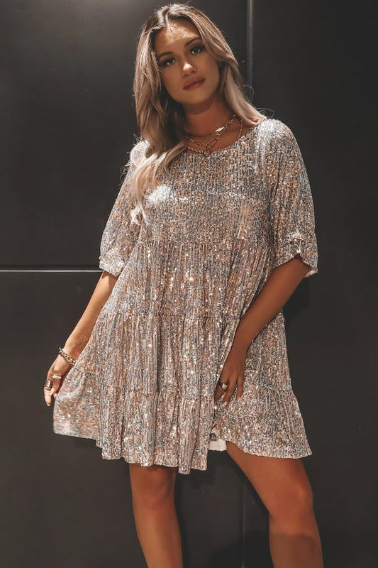 LD | glitter mini jurk
