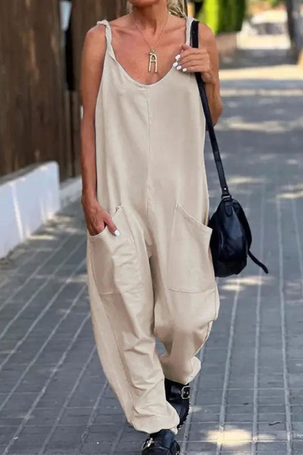 LD Eenvoudige en luchtige jumpsuit