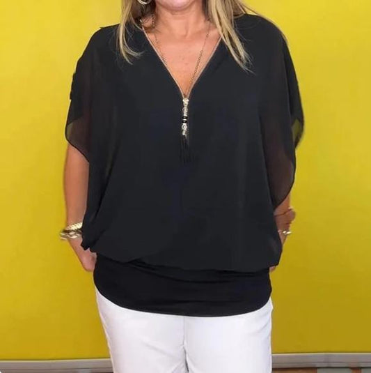 LD | Casual en ontspannen algemene blouse
