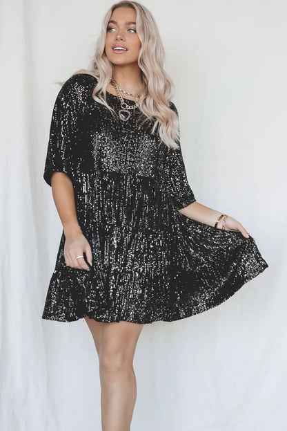 LD | glitter mini jurk