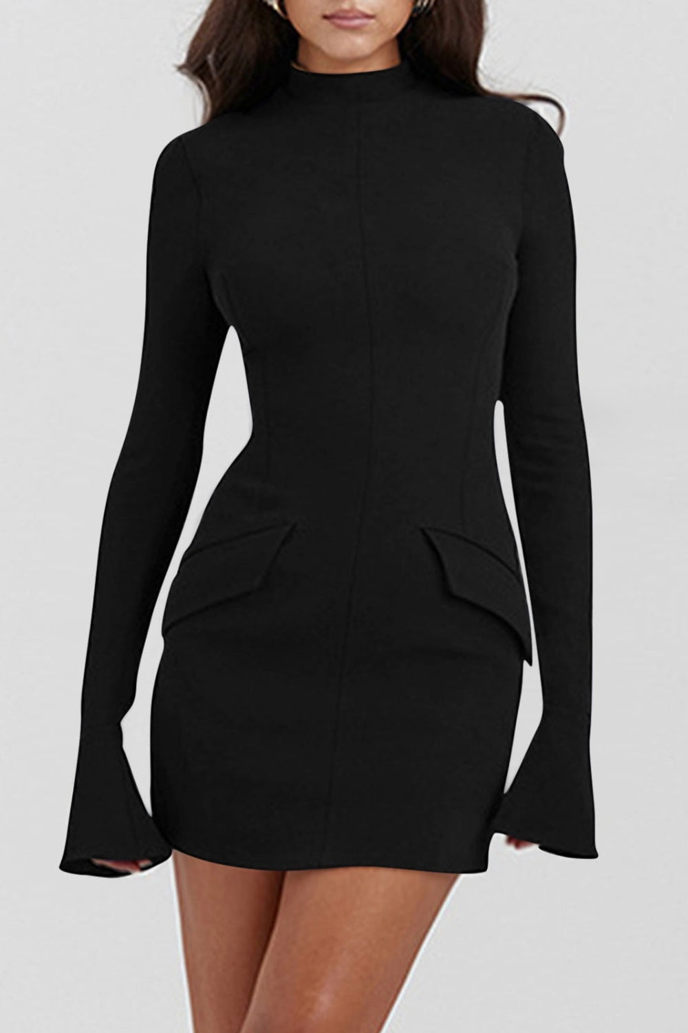 LD Mini jurk met lange mouwen