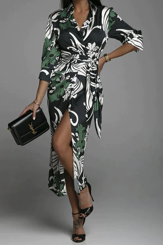 LD Midi-jurk met shirt met print