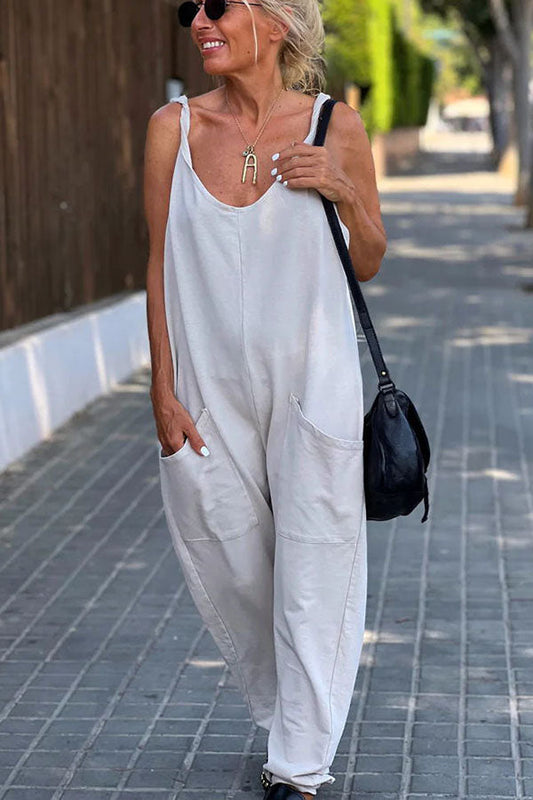 LD Eenvoudige en luchtige jumpsuit