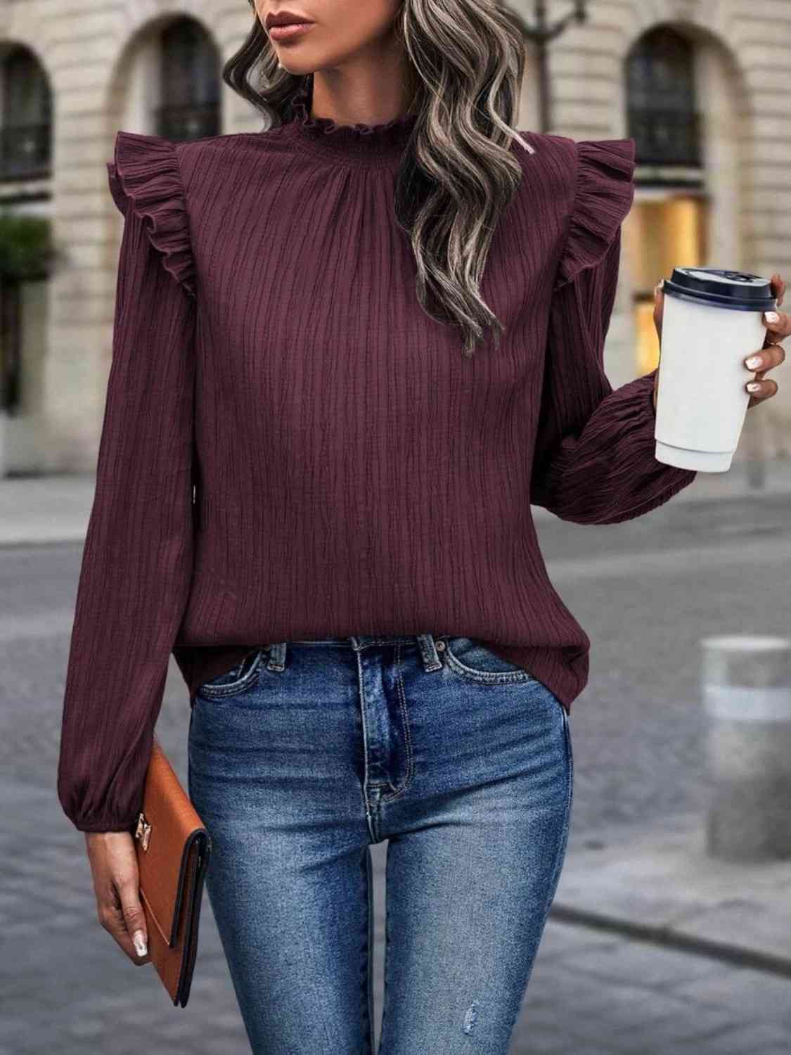 Casual en modieuze winterblouse