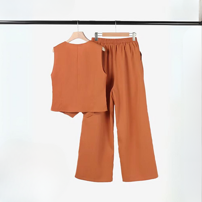 LD | Elegante set voor vrouwen - top en broek