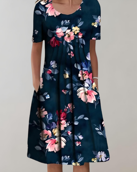 LD Bohème midi-jurk